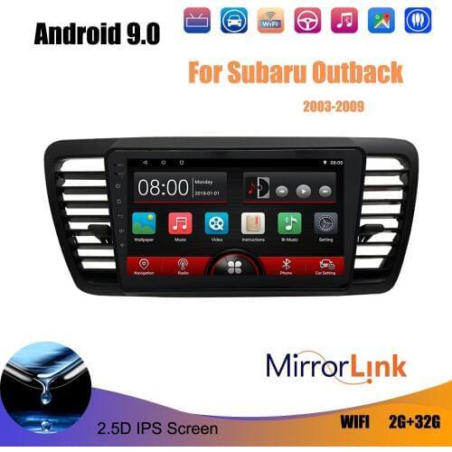 2 Din Car Multimedia Player Intelligent HD Capacitive Screen Audio Video Android For Subaru Legacy Outback 2 din car stereo
