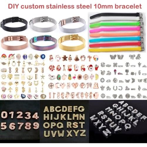 10mm Custom Bracelets Diy Stainless Steel Mesh Bracelets For Women Men Please Contact Customer Service To Send Pictures