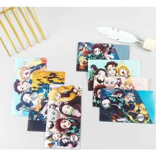 Demon Slayer Anime Kamado Tanjirou Nezuko Cosplay Storage Bag Ticket Holder Mask Cover Bag Portable Travel Organizer Gifts