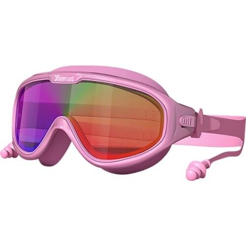 Childrens Swimming Goggles Waterproof And Anti-fog HD Swimming Goggles Big Frame Boys And Girls Swimming Goggles