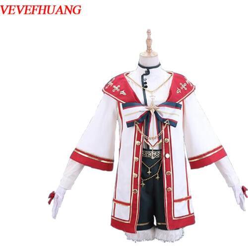 VEVEFHUANG Ensemble Stars Shino Hajime Mashiro Tomoya Nito Nazuna Rabbit Costume Cosplay Costume Halloween Carnival Party