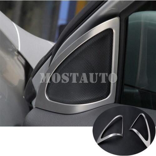 For Benz GLA X156 Stainless Car Door Speaker Edge Cover Trim 2013-2018 2pcs Car Accessories Interior Car Decor Car Trim