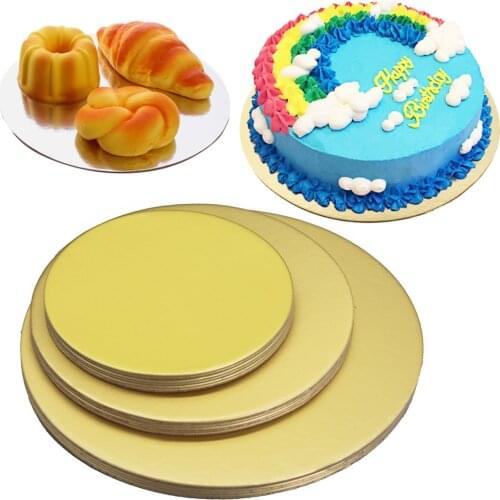 18/5pcs Round Cake Boards Set Cakeboard Base Disposable Paper Cupcake Dessert Tray 6 inches, 8 inches, and 10 inches 6 of Each
