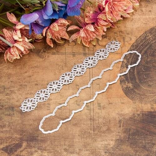 Hollow Lines Metal Cutting Dies Scrapbooking Craft Mold Cut Die Stencil Handmade Paper Card Make Template Embossing Mold 2021