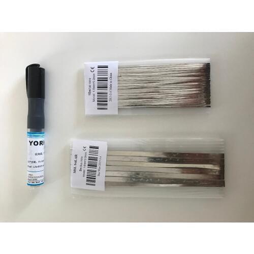 Solar cells solder wire top quality tin coated copper strip for solar cell welding.a set connector wire for solar panel DIY