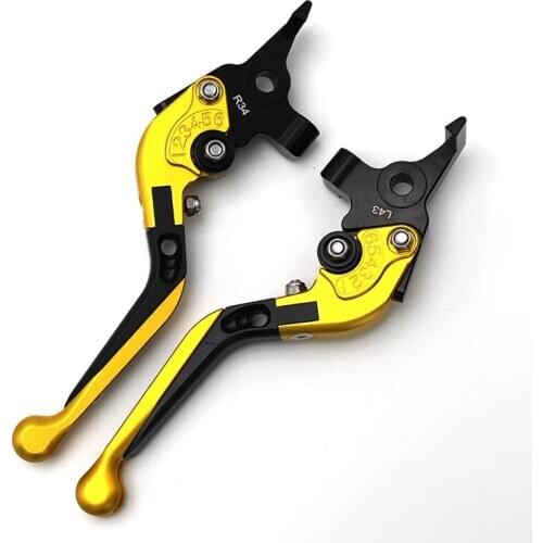 With LOGO!(HRC) Motorcycle Adjustable Folding Extending Brake Clutch Levers Moto Accessory For HONDA CB1000R CBR1000RR FIREBLADE