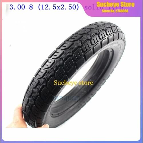 3.00-8 Solid Electric Bicycle Tire12.5X2.50 Non-pneumatic Tyre Explosion-proof Tire for Electric Vehicle Scooter 12.5*2.50 Tyre