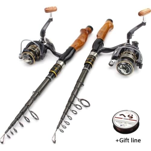 High quality 2.1m2.4m2.7m Rod Reel Combos Carbon Fiber Large guide ring lure Spinning Rod Ultra short fishing rod and reel set