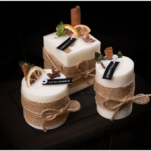 Candles Scented Smokeless Soybean Aromatherapy Candles Candles Home Decoration Romantic Birthday Gift Box Cinnamon Violet Flavor