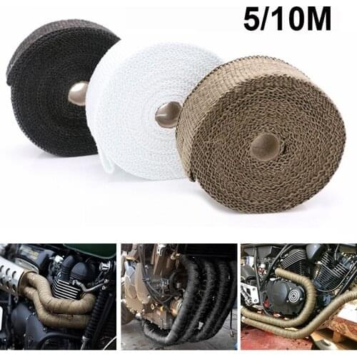 Exhaust Motorcycle Motocross Thermal Tape Insulation Glass Fiber For BMW K1200R F750GS C650GT R1200GS LC 1200 GS R1200R Pit Bike