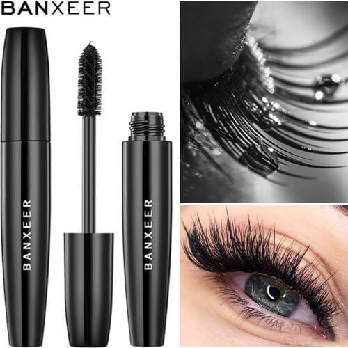 BANXEER Mascara Cosmetics Classic Black Ink Mascara 4d Mascara Waterproof Volume 4d Silk Fiber Mascara For Lengthening Eyelash