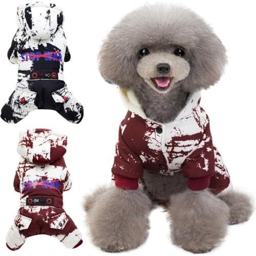 Pet Dog Thicken Clothes Winter Warm Pet Dog Jacket Coat Puppy Chihuahua Hoodies For Small Medium Dogs Puppy Yorkshire Outfit