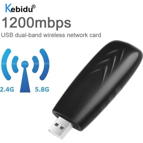 USB Wifi Adapter 5Ghz Wi fi USB Adapter AC 1200Mbps Wi-fi Adapter Dual Band USB 3.0 Ethernet 2.4G 5G Wifi Antenna 600Mbps For PC