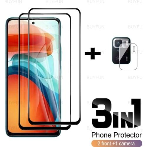 3in1 Black Edge Glass For Xioami Poco X3 GT 6.6inch Safety Glass For xiaomi poco poko pocophone x 3 3x x3gt camera lens film