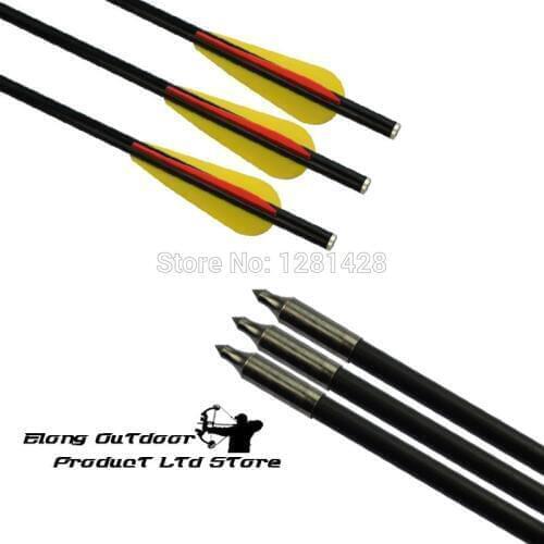 14" 16" Fiberglass Crossbow Bolt 8045 Flat Nock Fixed Field Point for Hunting Archery Bow Arrow Outdoor Free Shipping