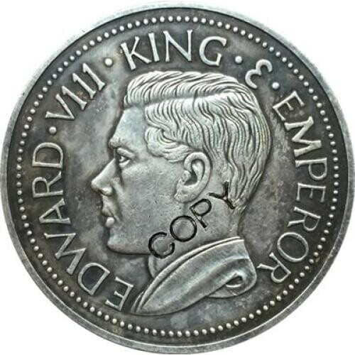 1936 New Guinea 1 Crown (Edward VIII) coins COPY 38MM