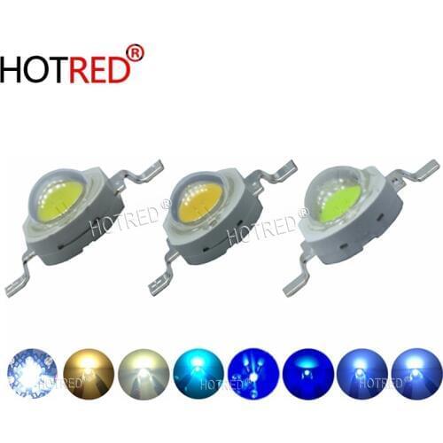 200pcs LED 3W High Power Chip Light Beads Diode Cold Warm Neutral White 10000K Cyan Ice Blue For SpotLight Downlight Lamp Bulb