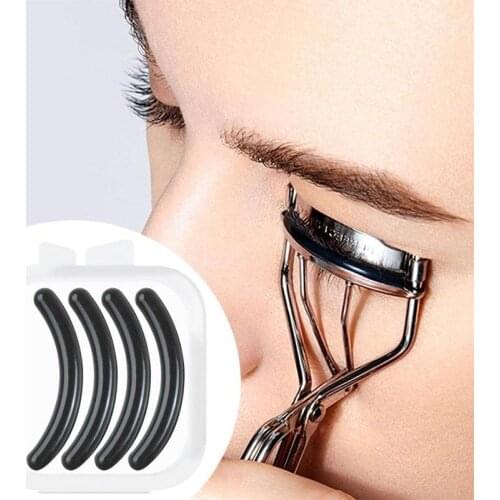 4pcs/box Eyelash Curler Replacement Silicone Strip Pad Eyelash Curler Replacement Silicone Pads Makeup Curling Styling Tools