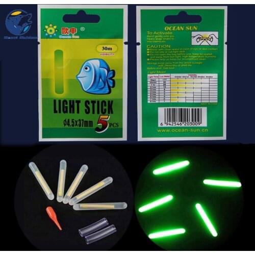 50Pcs 2.5*30mm Fishing Float Fluorescent Lightstick Light Night Float Rod Lights Dark Glow Stick Useful Lots Fishing/Party