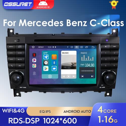 Car DVD 7" Player For Mercedes Benz C-Class W203 2004-2007 CLC W203 2008-2010 CLK W209 2005-2011 Bluetooth Free Map card +Camera