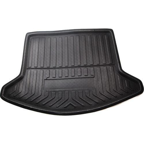 BBQ@FuKa 1Pcs Rear Cargo Liner Boot Trunk Tray Floor Mat For Mazda CX-5 CX5 MK 2017 2018 ABS Plastic Tray Floor Mat Decoration