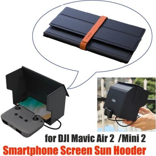 For DJI Mavic Air 2 Remote Controller Sun Hooder Mini 2 Smartphone Screen Sun Shade Monitor Anti Glare Cover Drone Accessories