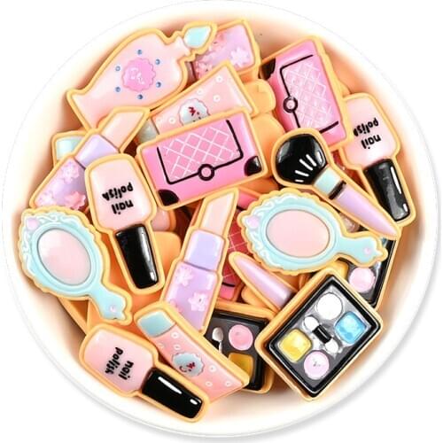 16 Pcs 37mm Artificial Resin Flatback Cosmetic Tool Scrapbooking Cute DIY Craft Jewelry/Hairpin/Cake/Phone case Accessories