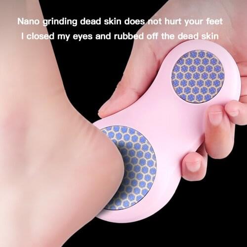 Exquisite Nano Glass Foot Grinder Double Size Head Remove Dead Skin Calluses Professional Pedicure Tools Feet Care Heels Health