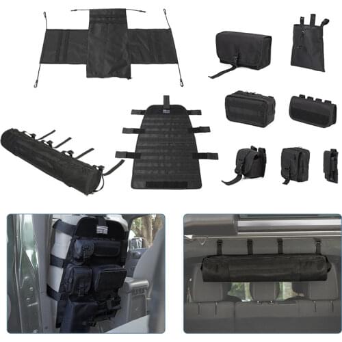 MOPAI Stowing Tidying for Wrangler Car Seat Storage Bag Organization for Jeep Wrangler TJ JK JL JT Universal Accessories