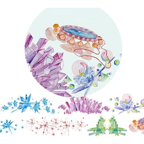 Dreamy Pearl Jewlry Washi Tapes Junk Journal Masking Tape Adhesive Tape DIY Scrapbooking Photo Album Washi Stickers