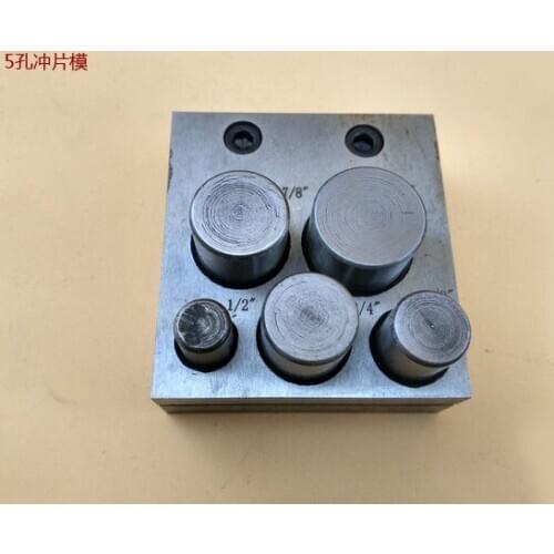 Jewellery making Jewelers Disc Cutter 5 Hole Punch Set Metal Circle Cutting Punching Jeweler Tool