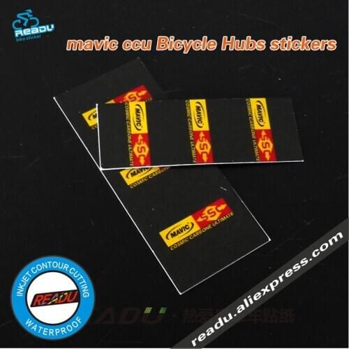 Mavic ccu road bike bubs stickers Wheels Hubs Stickers Unreflective Glossy Decoration Front And Rear Hubs Stickers