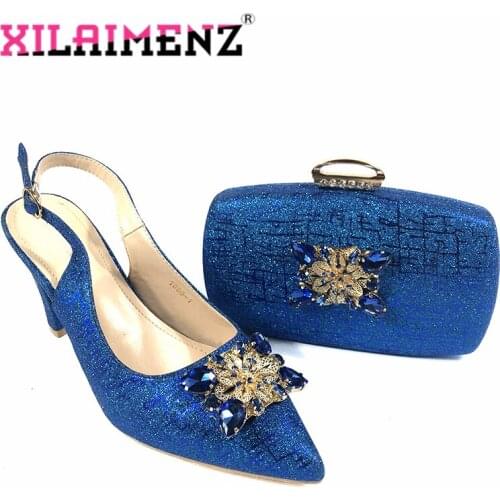 Latest Matching Shoes and Bag Set For Christmas Party Italian Women Shoes and Bag Set Nigerian Lady Shoes and Bag Set