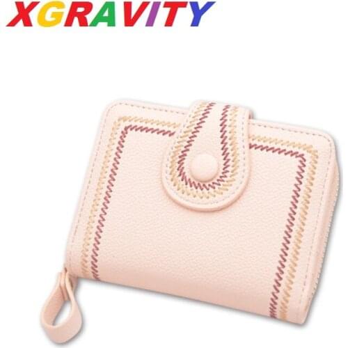 H344 New Fashion Casual ID Card Holder Short Wallets Elegant Fashion Zipper & Hasp Ladies Coin Purses Female Women Purses Bags