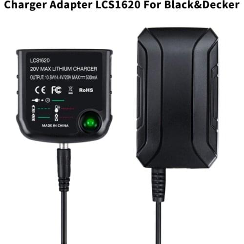 NEW Li-ion Battery Charger Adapter LCS1620 For Black&Decker 10.8V 14.4V 18V 20V Serise LBXR20 Electric Drill Screwdriver Tool