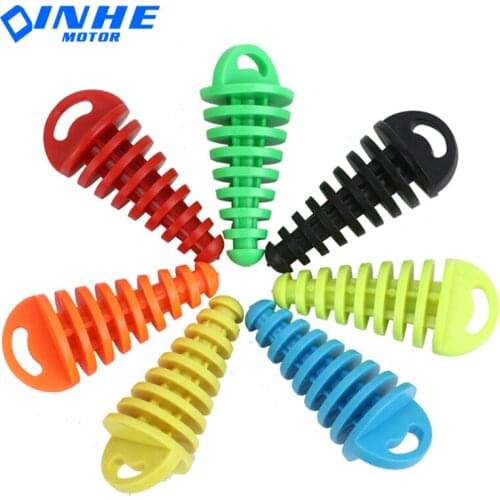 Exhaust Pipe Plug Motorcycle Cross-Country Motorcycle Tail Pipe Rubber Bleed Plug Exhaust Silencer Cleaning Plug Pipe Protector