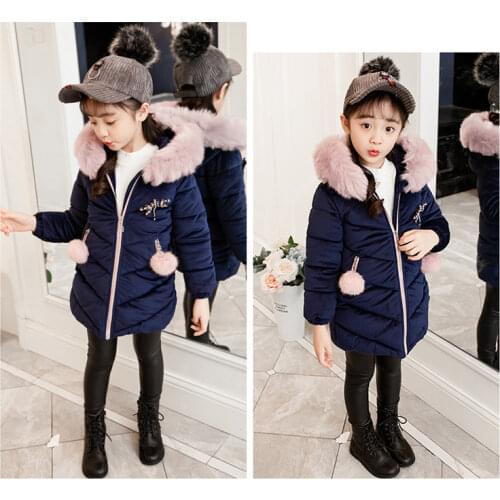 Teenage Girls Wool Coat 2021 Autumn Winter Jackets For Girls Jacket Kids Warm Outerwear Clothes Kids Coat Age 3-12 Years