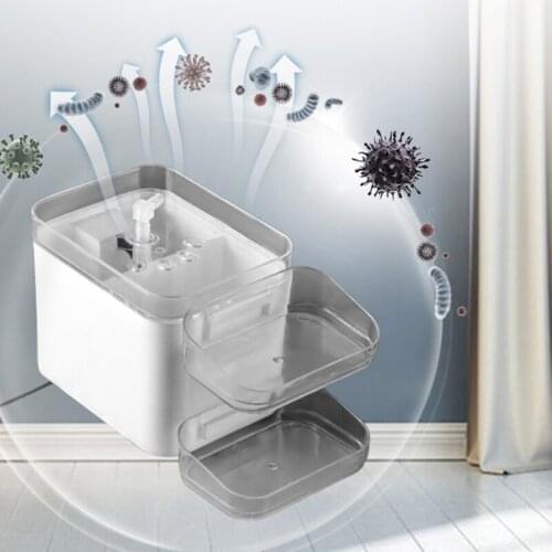 Dog Drinking Fountains Automatic Super Quiet Cat Bird Multiple Pets Water Dispenser Quadruple Filter LED Light Food Bowl