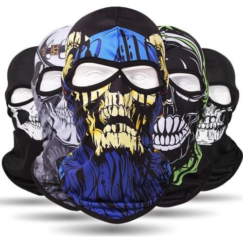Outdoor Sunscreen Winter Balaclava Motorcycle Face Mask Lycra Moto Biker Wind Cap Ski Mask Windproof Motorcycle Headgear