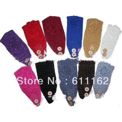 2018 pure colour Crochet Headwrap Headband women / b aby /headwear winter headband ear band hair accessory 50pcs