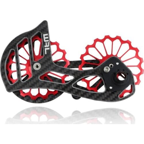 MEROCA Carbon Fiber Road Bicycle Big Jockey Pulley Rear Derailleur Guide Wheel For Shimano 5800/6800/7000/8000