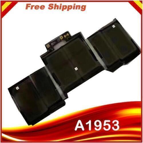 11.40V New 2018 Year 11.4V Laptop A1953 Battery For Macbook Pro A1990 Battery EMC 3215 free shipping