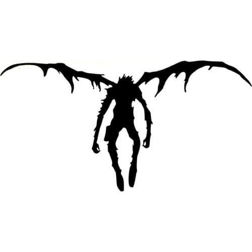 16.8cm*8.8cm Death Note Ryuk Fashion Vinyl Car Sticker Car-Styling Black/Silver S3-4993