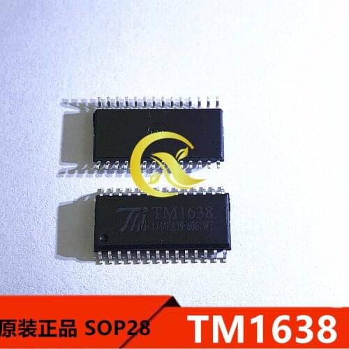 10PCS TM1638 encapsulation SOP28 LED digital tube driver chip original products