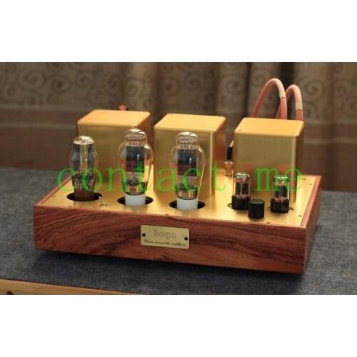 6SN7+2A3C golden version combined single-ended amplifier, manual scaffolding, output power 2*3.5W, frequency response 20HZ-20KHZ