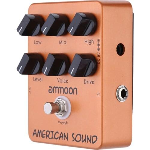 Ammoon AP-13 American Sound Amp Simulator Guitar Effect Pedal True Bypass Guitar Pedal for Guitar Accessories