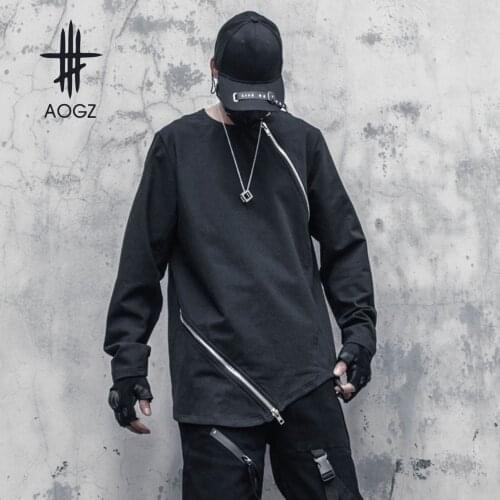 AOGZ Men's Long T-shirts