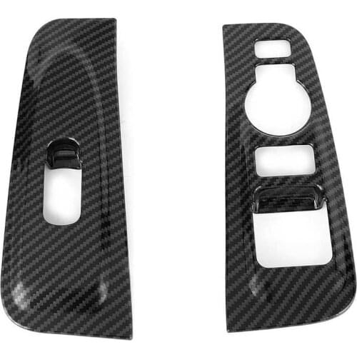Mirror cover Car Mirror Carbon Fiber Style Window Armrest Trim Cover Fits for Hyundai Grand Starex 2019 auto mirror