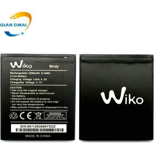 For Wiko birdy mobile phone New original High Quality 3.7V 2200mAh birdy Battery +Tracking Code