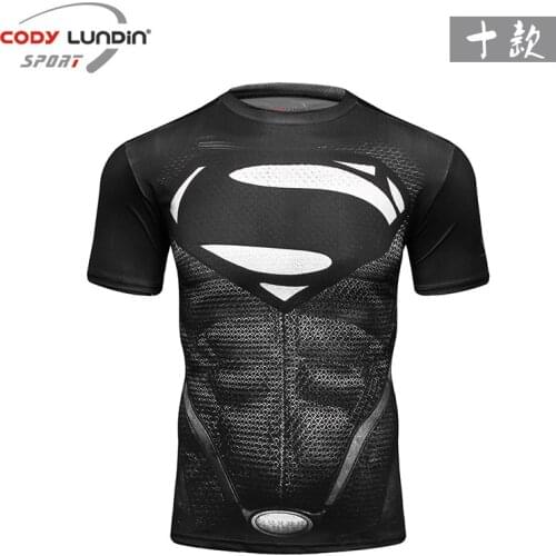 New 3D Printed T shirts Men Compression Shirt Cosplay Costume Fitness Sports Clothing Short Sleeve Tops Male Summer Tshirt